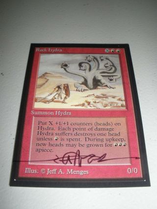Mtg Magic Signed Artist Proof Rock Hydra Ce Collector 