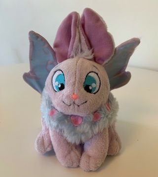 2004 Neopets Faerie Cybunny Plush Toy With Wings 8”