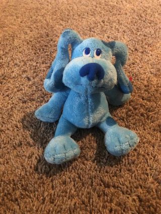 Ty Beanie Baby Blue The Dog 6.  5 " (nick Jr.  Blues Clues (blue 