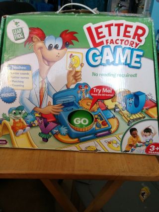 Leap Frog Letter Factory Phonics Game Electronic Talking 100 Complete