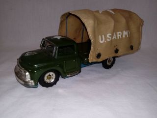 1957 Chevrolet Army Transport Truck Japanese Tin Friction