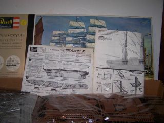 Revell Thermopylae 1/96 plastic model ship.  H - 390 - 1960 5