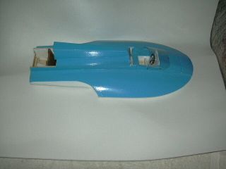 Rc Model Boat Hydroplane,  Handmade From Plans 20 " L X 9 - 1/4 " W,  Balsa & Other Mat