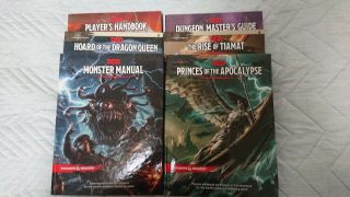 Dungeons And Dragons 5th Edition 6 Book Set Core Rulebooks And 3 Campaign Books
