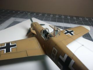 Built 1/48 Messerschmitt Bf 109 F/4 Tropical III / JG 27 Western Desert 7
