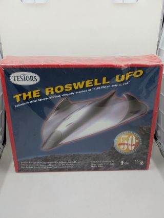 1997 Testor The Roswell Ufo Model Kit1/48 Scale Bob Lazar Box Is Caved In