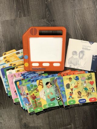 Vintage Texas Instruments Disney Touch & Discover,  Activity Cards & Com