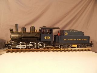 Lgb G Scale 2 - 6 - 0 Steam Locomotive & Tender Baltimore & Ohio 24194 (190625 - 32)