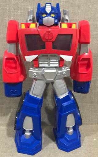 Imaginext Playskool Figures Epic Transformer Rescue Heroes Bots Optimus 22 "