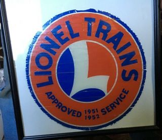 1951 - 1952 Lionel Service Station Window Decal