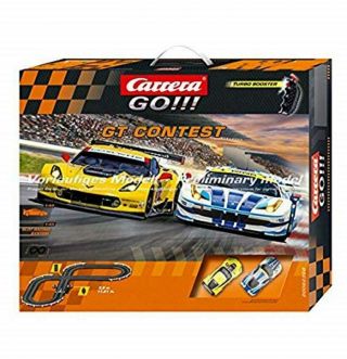 Carrera Go Gt Contest 1:43 Scale Electric Powered Slot Car Race Track Set - C