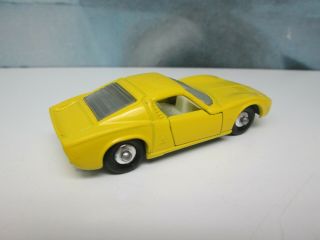 Matchbox/ Lesney 33c Lamborghini Miura Yellow / CREAM Interior Boxed 4