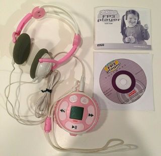Fisher - Price Pink Kid - Tough Fp3 Player,  Headphones,  Instructions,  Cd,  Rare,  Euc