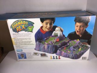 1991 Parker Brothers TORNADO REX 3D Action Board Game GC - Missing hikers 3