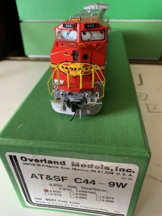 Omi Overland Models Inc Brass Ho Scale C44 - 9w At&sf Santa Fe Warbonnet 650