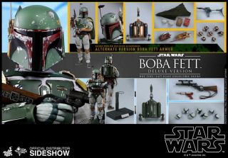 Hot Toys Boba Fett Deluxe Star Wars Episode V The Empire Strikes Back Mms464 1/6