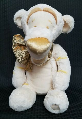 Tigger 18 " Disney Store Cream Gold W Tags Stuffed Plush Toy Winnie Pooh Winter