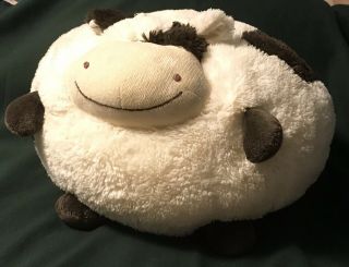 15” SQUISHABLE COW PILLOW DOLL STUFFED ANIMAL AMERICAN MILLS ROUND BALL 2