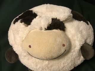 15” SQUISHABLE COW PILLOW DOLL STUFFED ANIMAL AMERICAN MILLS ROUND BALL 6