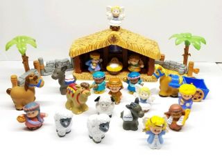 Fisher Price Little People Deluxe Christmas Story Nativity Set Musical Lights
