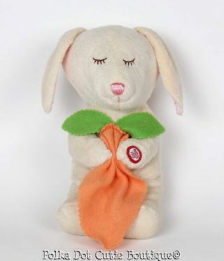 Hugfun Bunny Rabbit Plush Praying Now I Lay Me Down Carrot Blanket Plush Toy