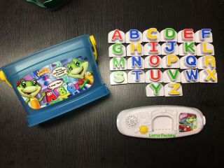 Leap Frog Letter Factory Phonics Set Of 26 Letters W/ Carrying Bucket Abcs