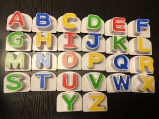 Leap Frog Letter Factory Phonics Set of 26 Letters W/ Carrying Bucket ABCs 2