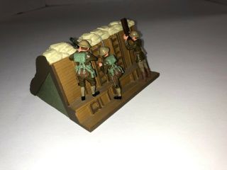 World War One Diorama Of A Trench With Three English Soldiers