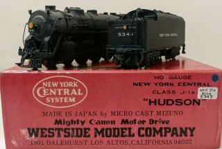 Ho Brass Custom Painted York Central J - 1e 4 - 6 - 4 Hudson By Westside Models