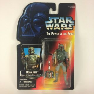 Star Wars Boba Fett Power Of The Force (potf) Action Figure By Kenner 1995
