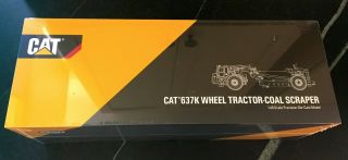 CAT 637K Wheel Tractor Coal Scraper Die - cast Model by CCM 1:48 Scale NIB 3