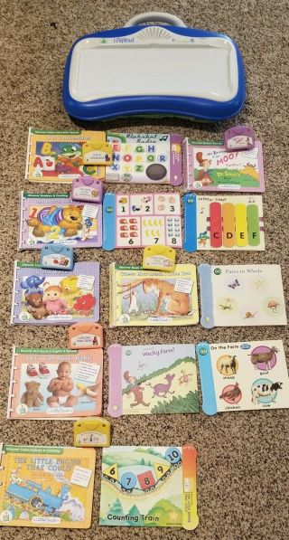 Little Touch Leap Pad Leapfrog Learning System With 14 Books And 7 Cartridges