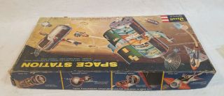 REVELL 1959 H - 1805 - 498 SPACE STATION MODEL KIT BOX LID & INSTRUCTIONS ONLY 5