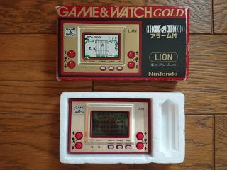 Nintendo Game And & Watch Lion 1981 Japan Come W/ Box