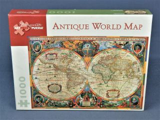 A Premium Quality Pomegranate Art Piece 1000pc Puzzle " Antique World Map "