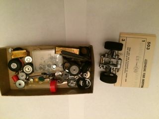 Ulrich 503 Vintage Slot Car Independent Rear Suspension,  Wrenches,  & Many Parts