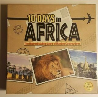 10 Days In Africa Board Game -,  Complete
