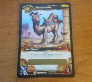 World Of Warcraft Tcg: White Camel Loot Card Unscratched