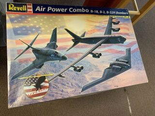 1/144 Revell 6867 Air Power Combo B - 1b,  B - 2 & B - 52h Three Kits