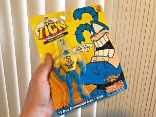 The Tick Talkers I Dig Dinosaur Neil Action Figure Signed By Ben Edlund 1995
