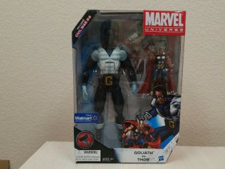 Marvel Universe Walmart Exclusive Action Figure 2 Pack Robot Thor Vs Goliath