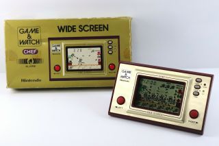 Postage Nintendo Game & Watch Chef Fp - 24 Boxed Japan 1981