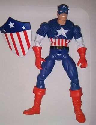 2007 Marvel Legends Brood Queen Series Captain America Figure Hasbro