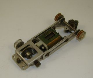 SLOT CAR REVELL Aluminum Adjustable Complete CHASSIS VINTAGE 1/32 SCALE 3