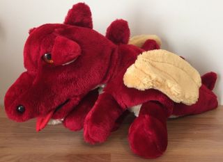 RED FLYING DRAGON large plush Hand Puppet by Lucy ' s Toys 26 