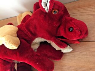 RED FLYING DRAGON large plush Hand Puppet by Lucy ' s Toys 26 