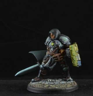 Painted Jerach,  Undead Hunter From Reaper Miniatures D&d Male Assassin
