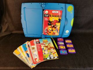 Leapfrog Learning System 30004 Blue & Green With 7 Books & 7 Cartridges