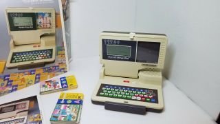 V - Tech Talking Whiz Kid 1987 Computer With 50 Program Cards EUC 5