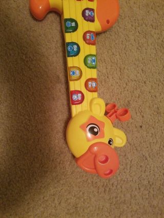Vtech Zoo Jamz Guitar Giraffe Light Up Musical Animal Sounds toddler learning 4
